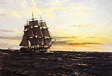 Into The Westerly Sun by Montague Dawson